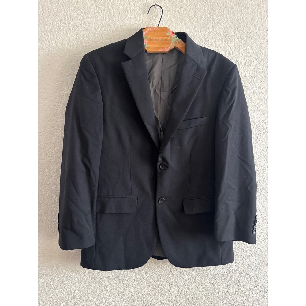 Awearness Kenneth Cole Blazer Slim Fit Black Two Button Suit Jacket